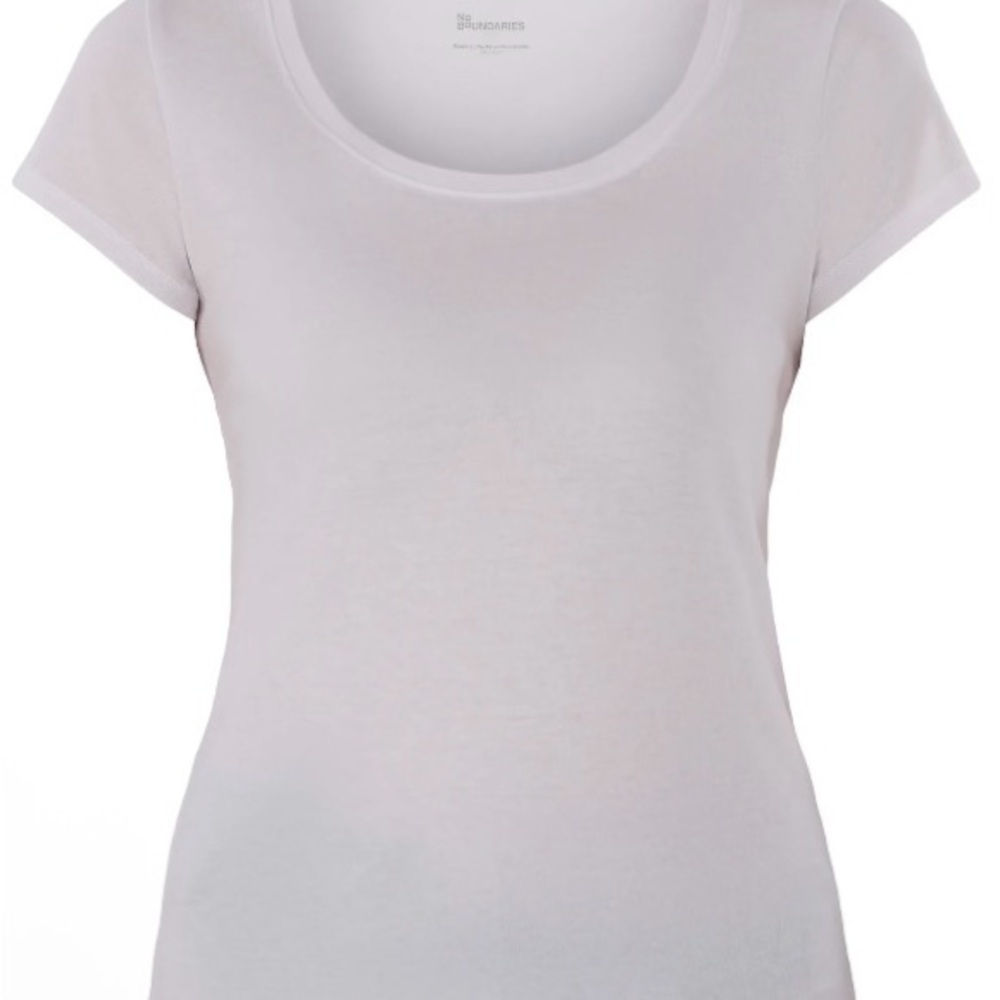 No Boundaries White Short Sleeve Tee